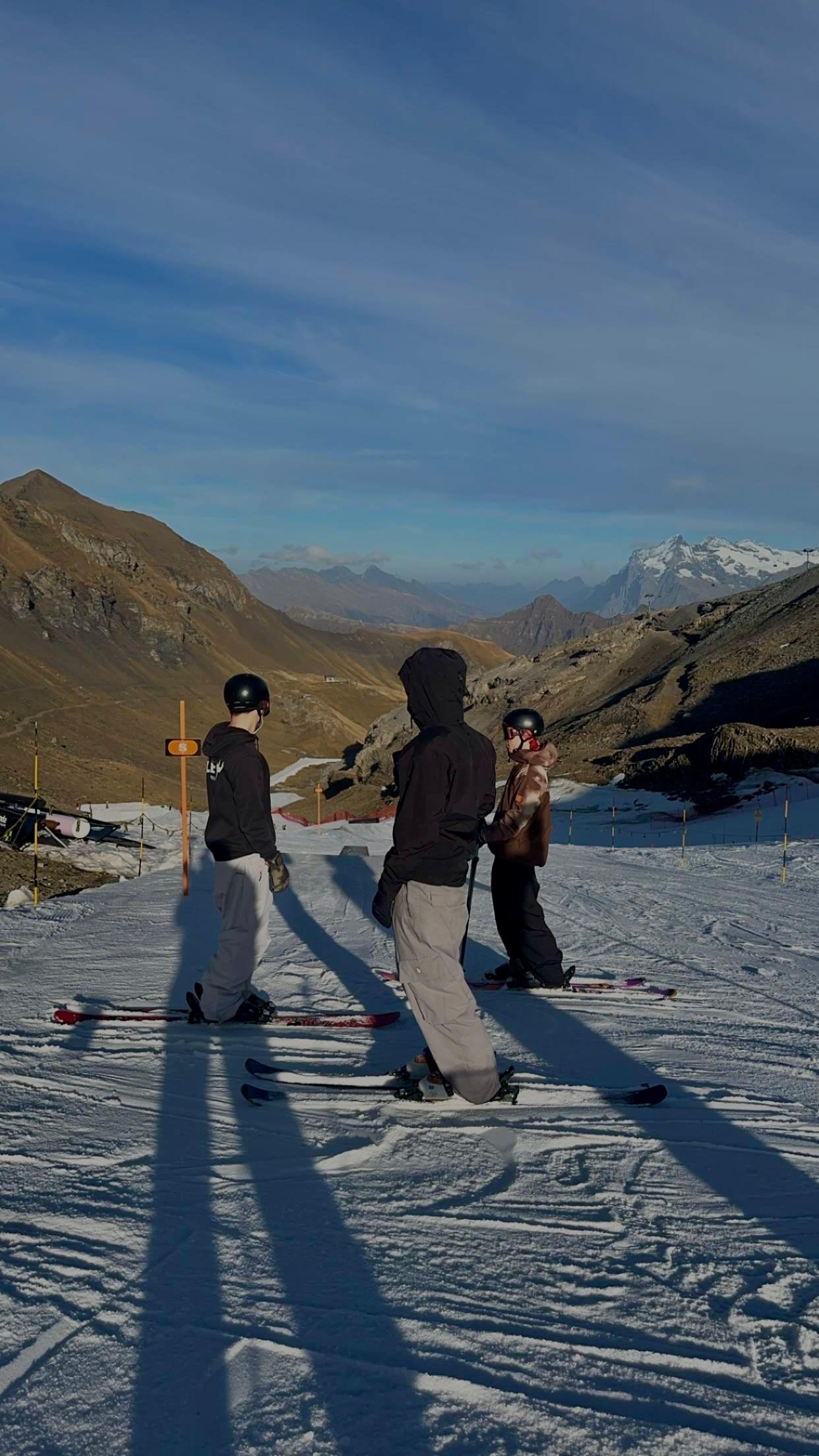 Avec des coéquipiers au Schilthorn